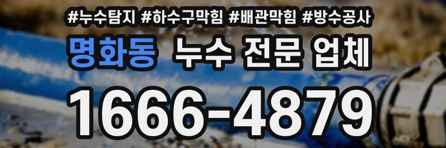 명화동 누수 전문 업체