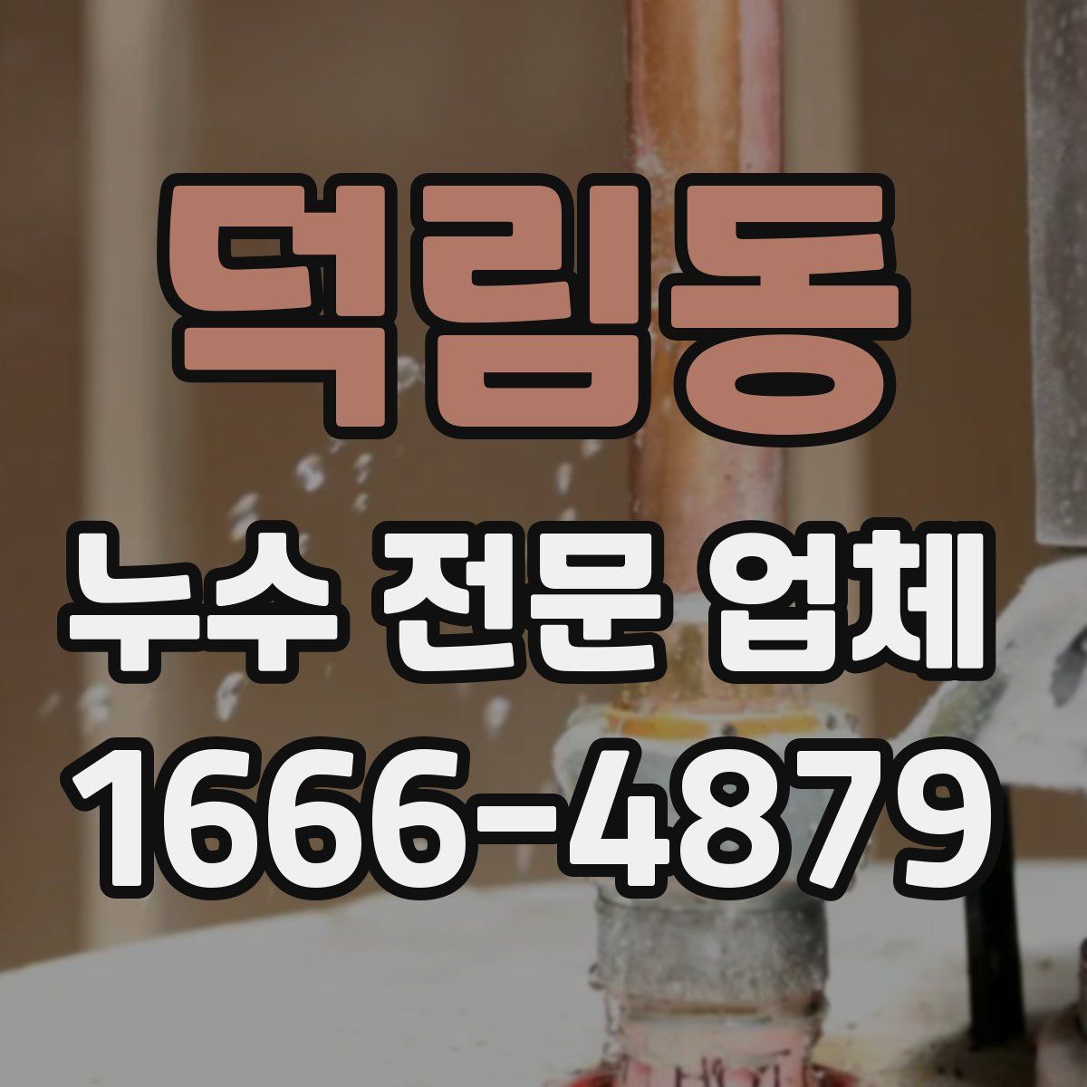 덕림동 누수 전문 업체