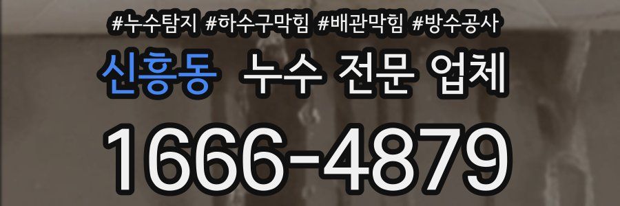 신흥동 누수 전문 업체