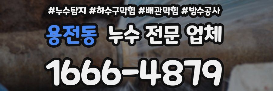 용전동 누수 전문 업체
