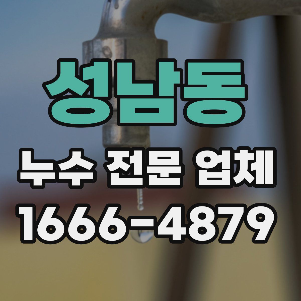성남동 누수 전문 업체