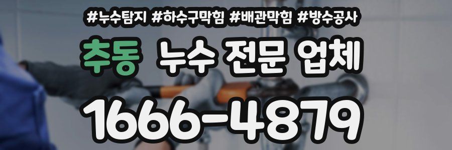 추동 누수 전문 업체