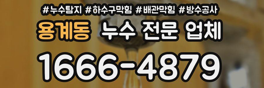 용계동 누수 전문 업체
