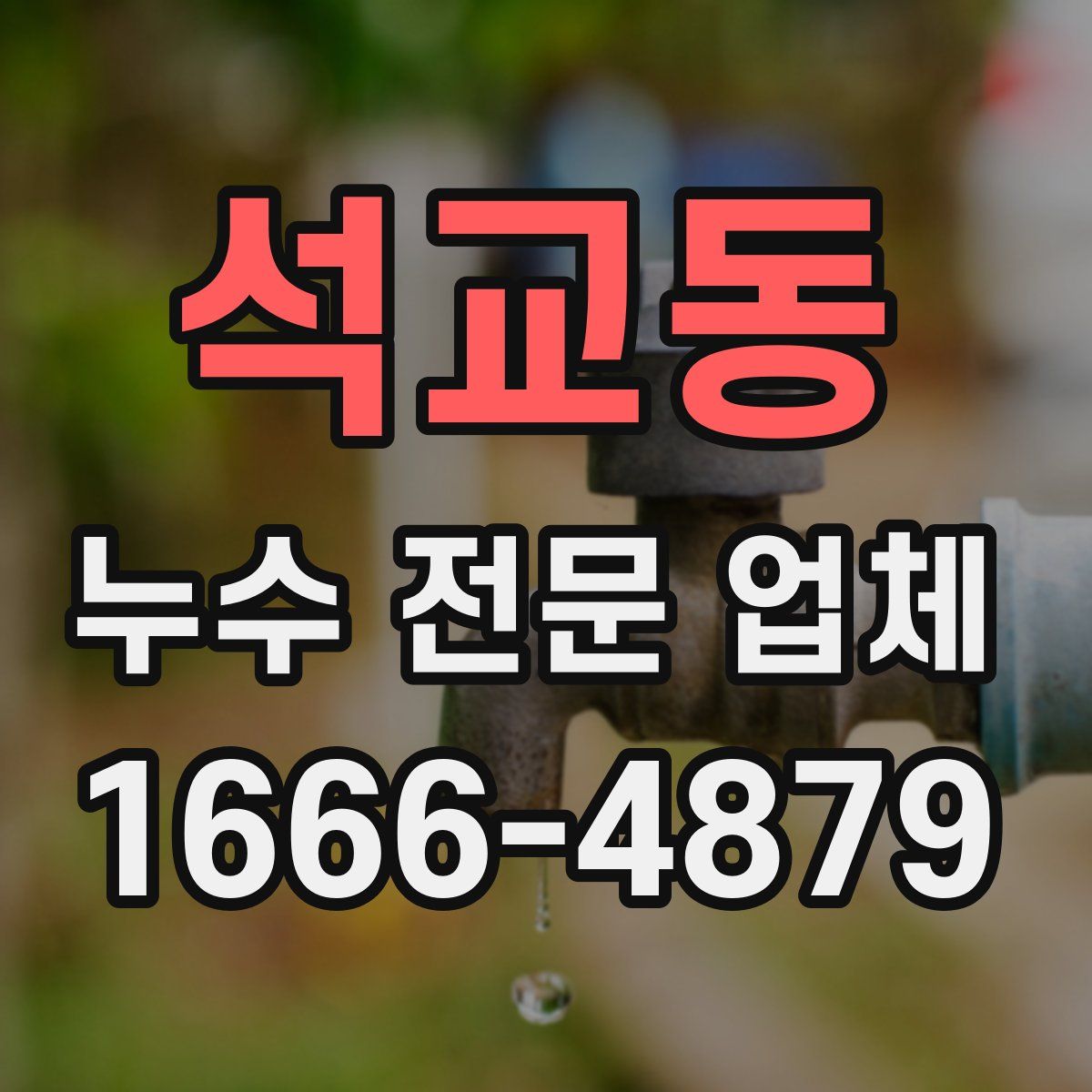 석교동 누수 전문 업체
