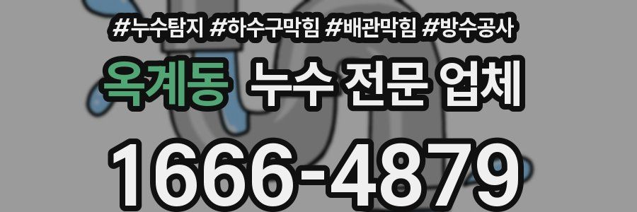 옥계동 누수 전문 업체