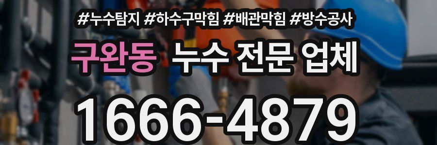 구완동 누수 전문 업체