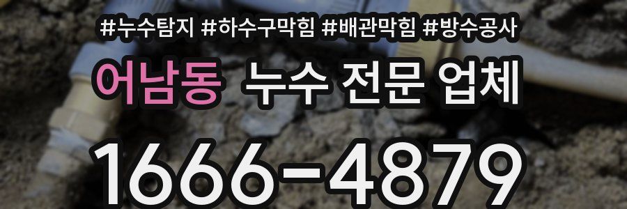 어남동 누수 전문 업체