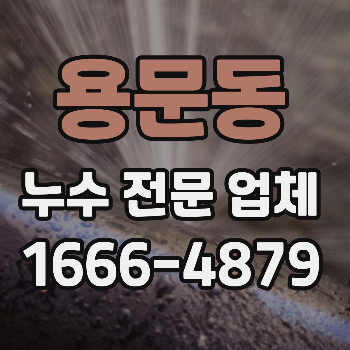 용문동 누수 전문 업체