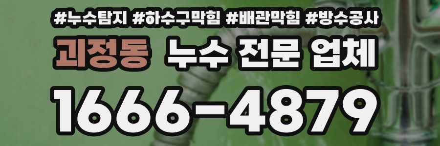 괴정동 누수 전문 업체