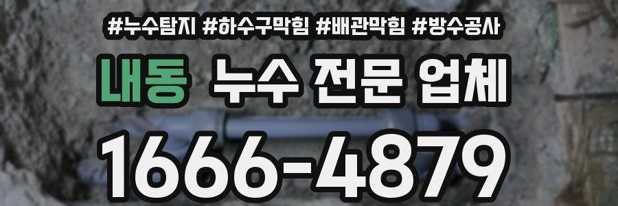 내동 누수 전문 업체