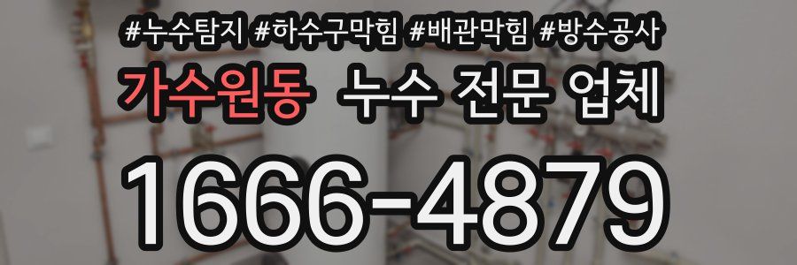 가수원동 누수 전문 업체