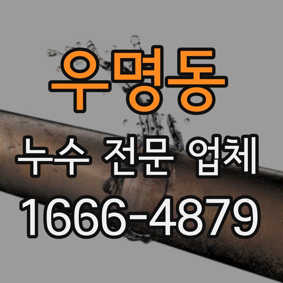 우명동 누수 전문 업체
