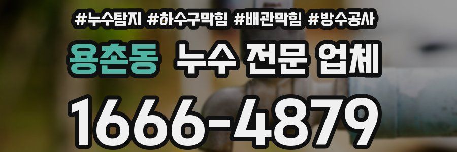 용촌동 누수 전문 업체