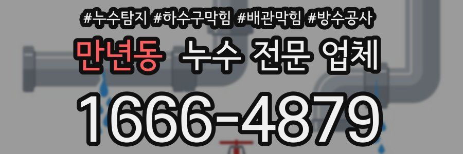 만년동 누수 전문 업체