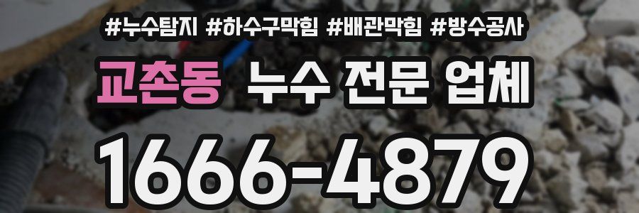 교촌동 누수 전문 업체