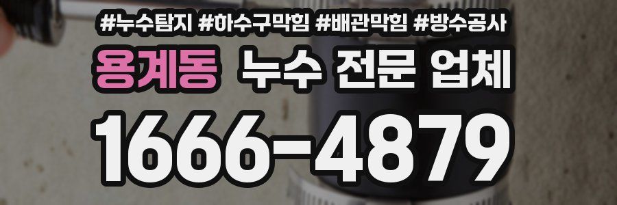 용계동 누수 전문 업체