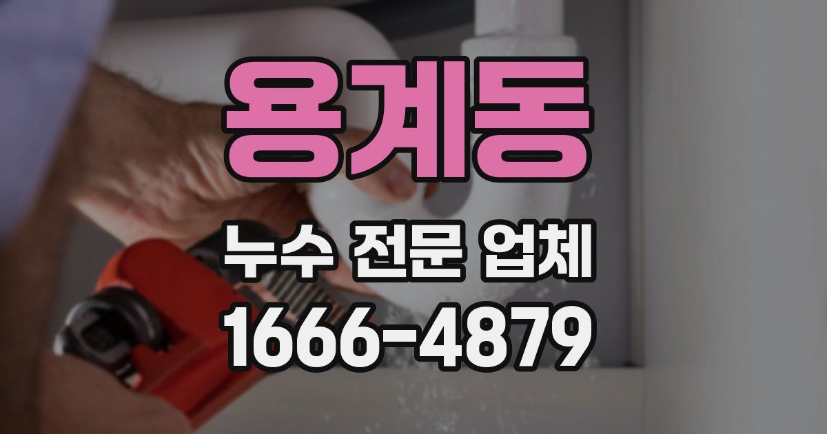 용계동 누수 전문 업체