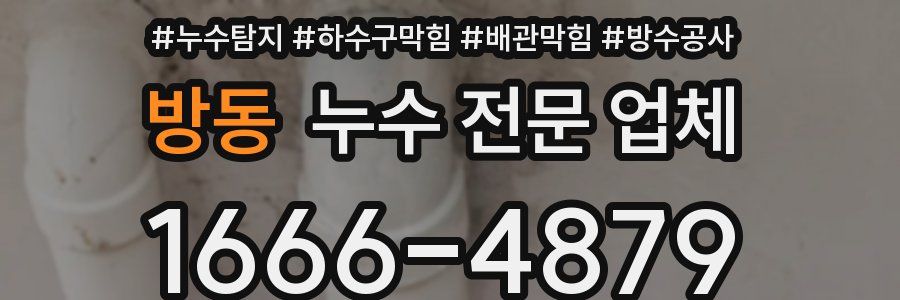 방동 누수 전문 업체