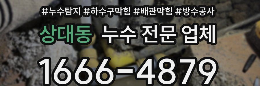 상대동 누수 전문 업체