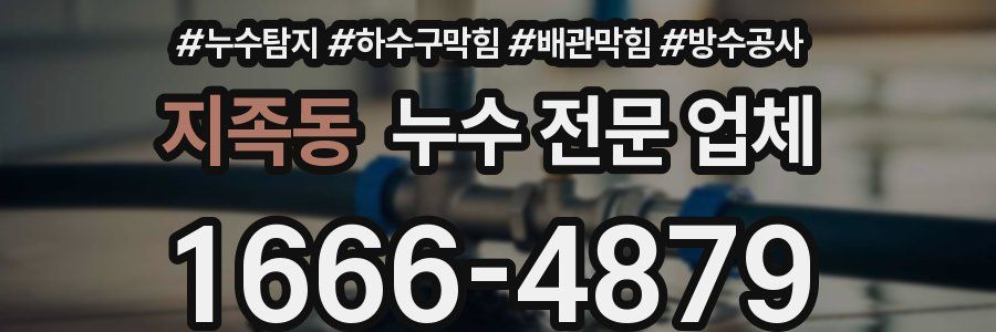 지족동 누수 전문 업체
