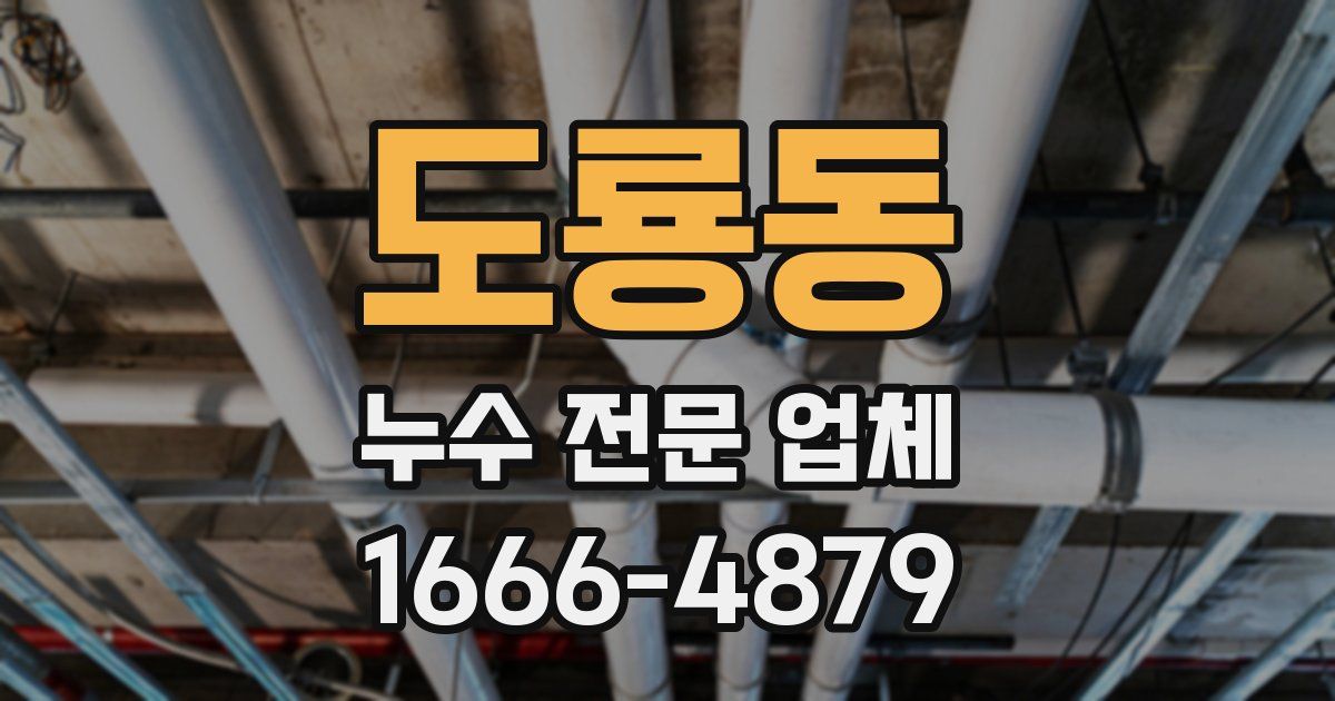 도룡동 누수 전문 업체