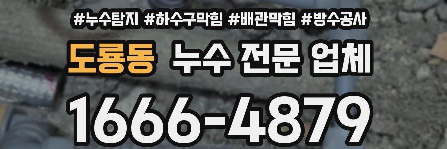 도룡동 누수 전문 업체