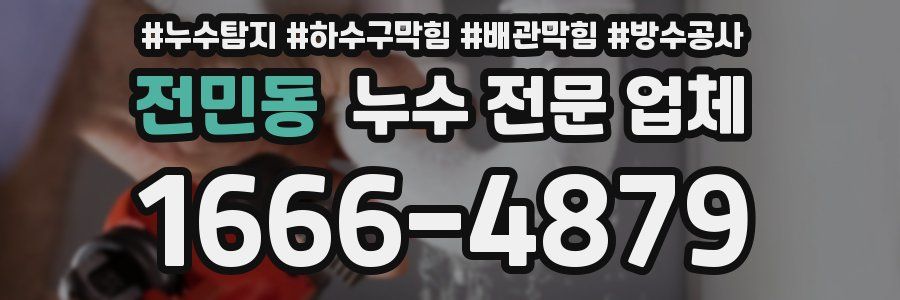 전민동 누수 전문 업체