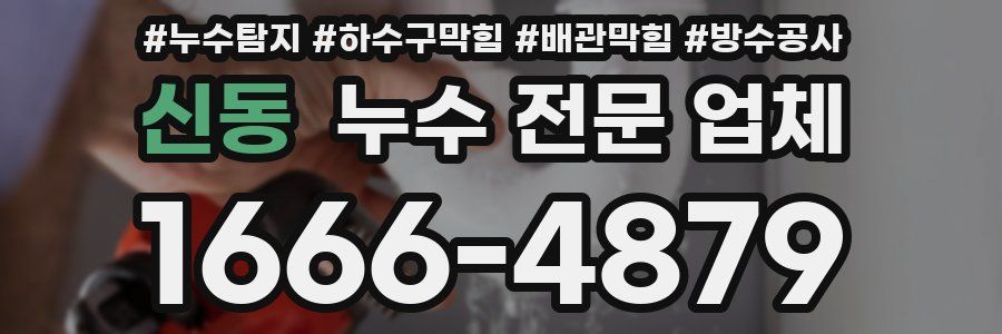 신동 누수 전문 업체