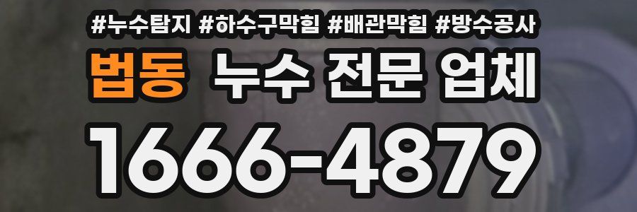 법동 누수 전문 업체
