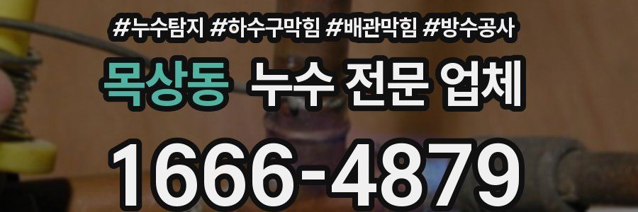 목상동 누수 전문 업체