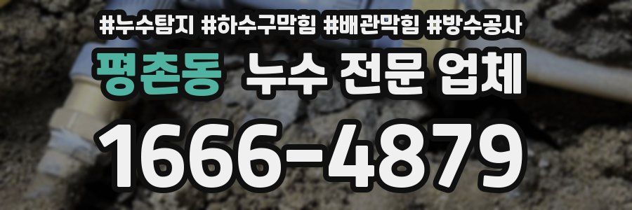 평촌동 누수 전문 업체