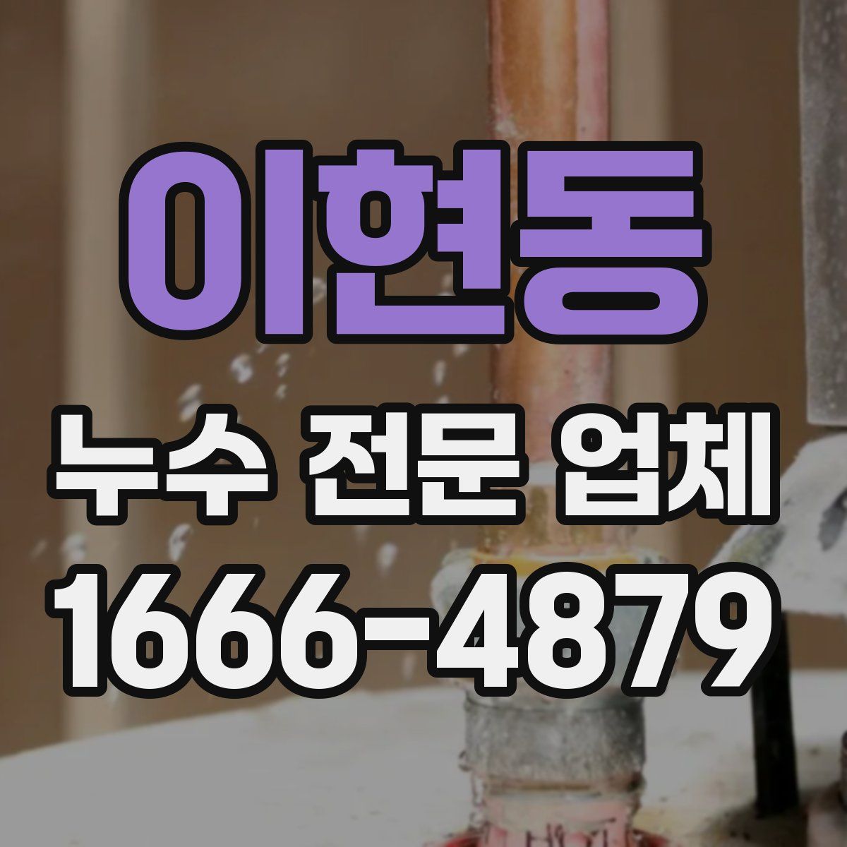 이현동 누수 전문 업체