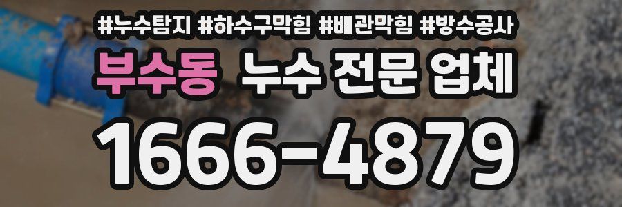부수동 누수 전문 업체