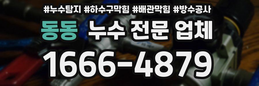 동동 누수 전문 업체