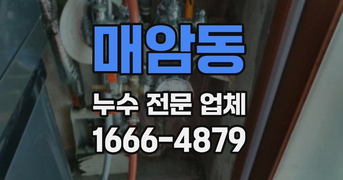 매암동 누수 전문 업체