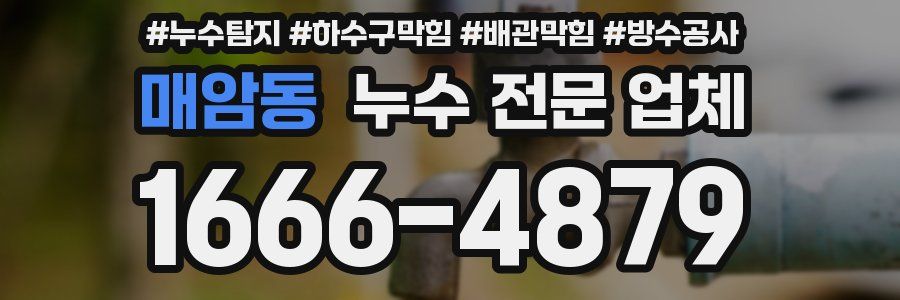 매암동 누수 전문 업체