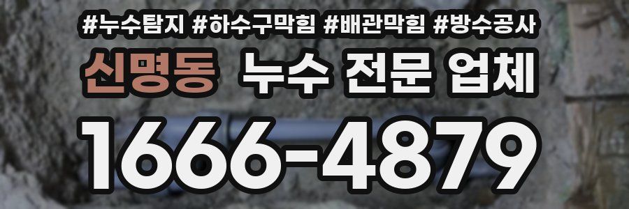 신명동 누수 전문 업체
