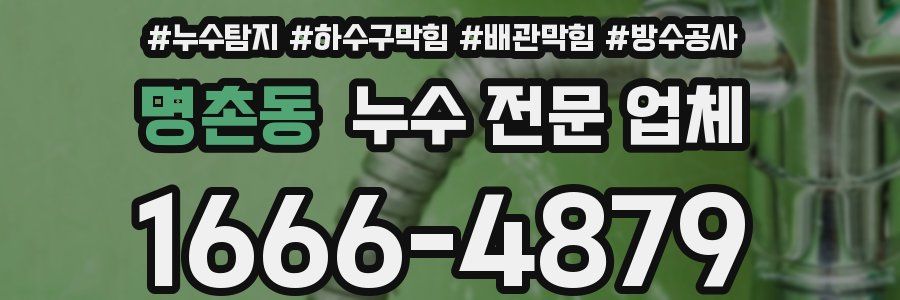 명촌동 누수 전문 업체