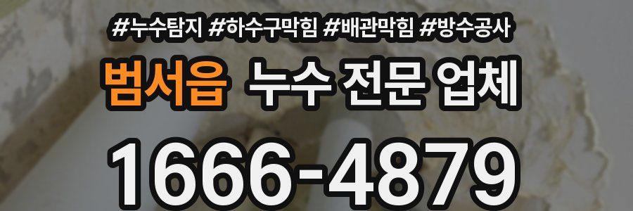 범서읍 누수 전문 업체
