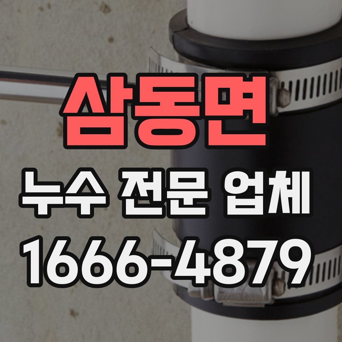 삼동면 누수 전문 업체