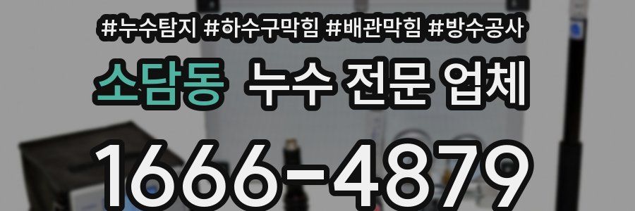 소담동 누수 전문 업체