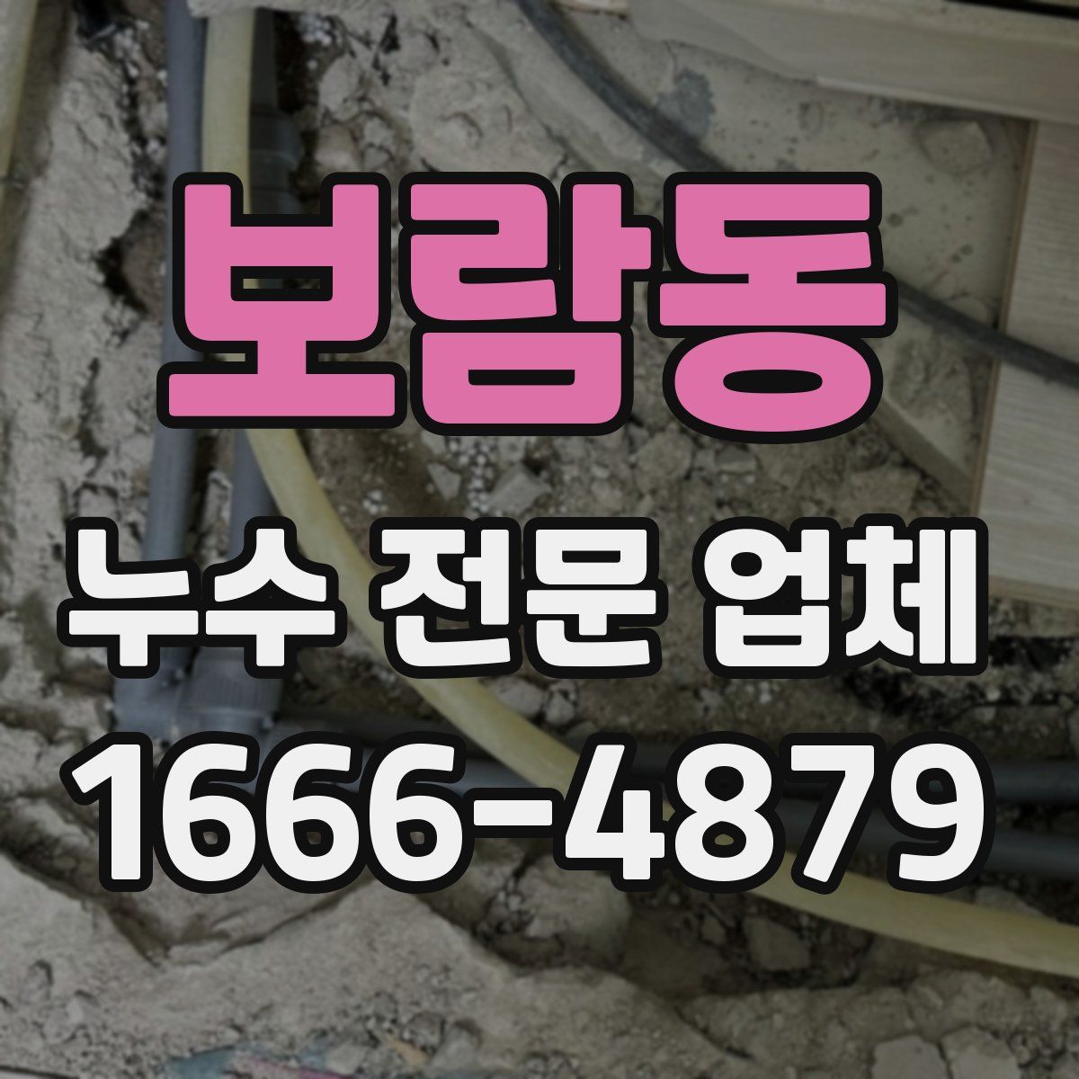 보람동 누수 전문 업체