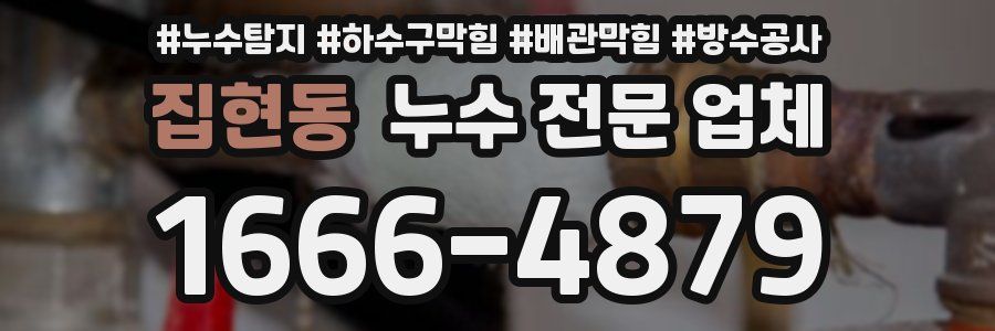 집현동 누수 전문 업체
