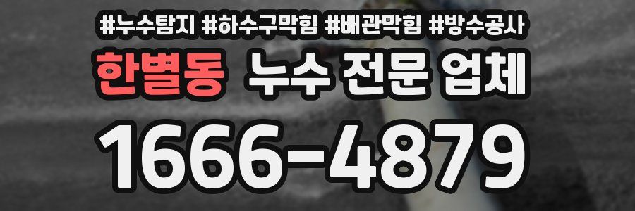 한별동 누수 전문 업체