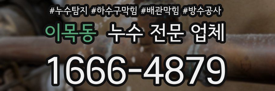 이목동 누수 전문 업체