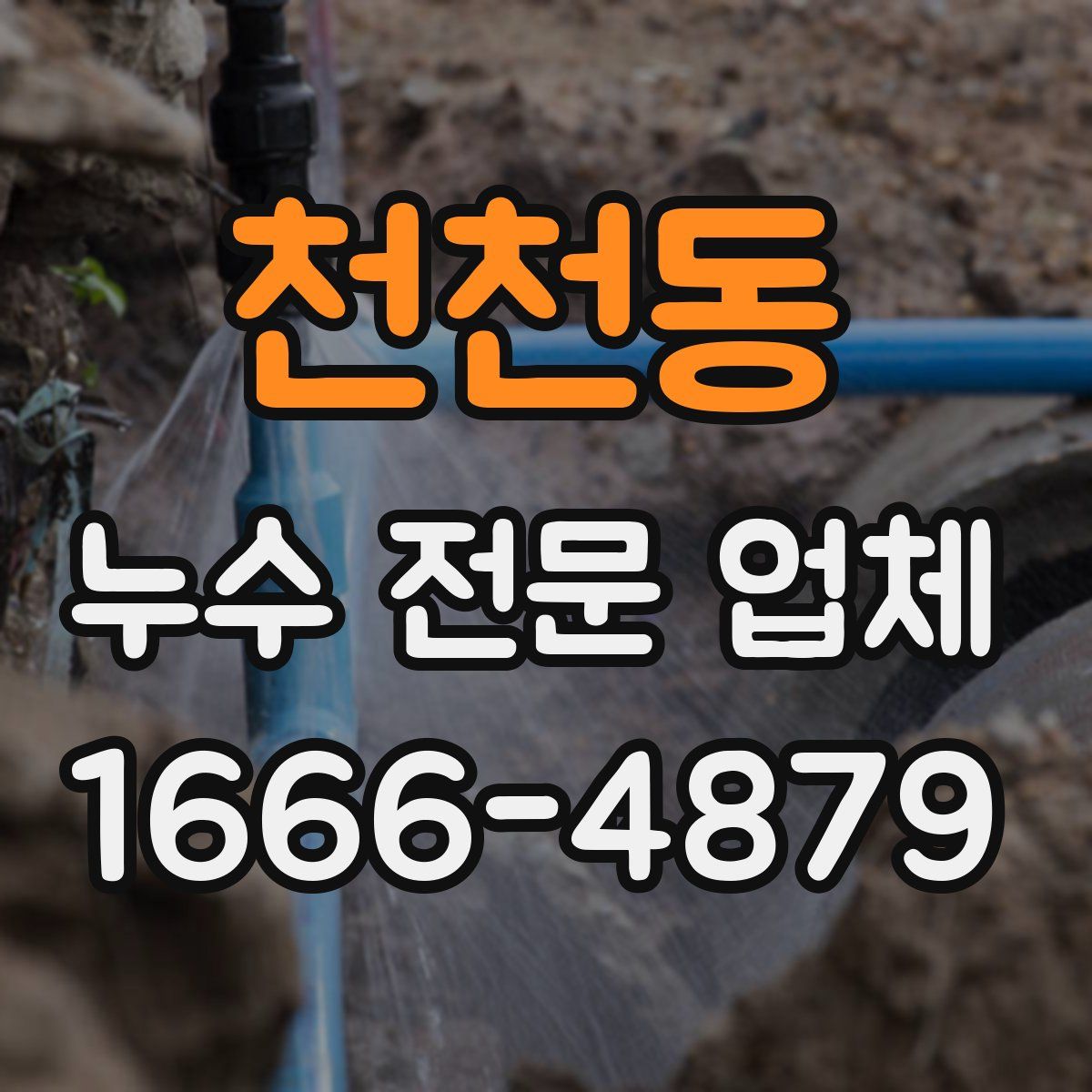 천천동 누수 전문 업체