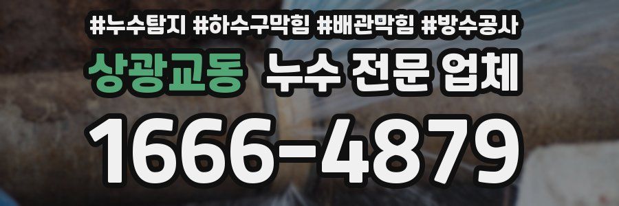 상광교동 누수 전문 업체