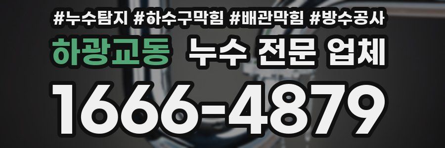 하광교동 누수 전문 업체
