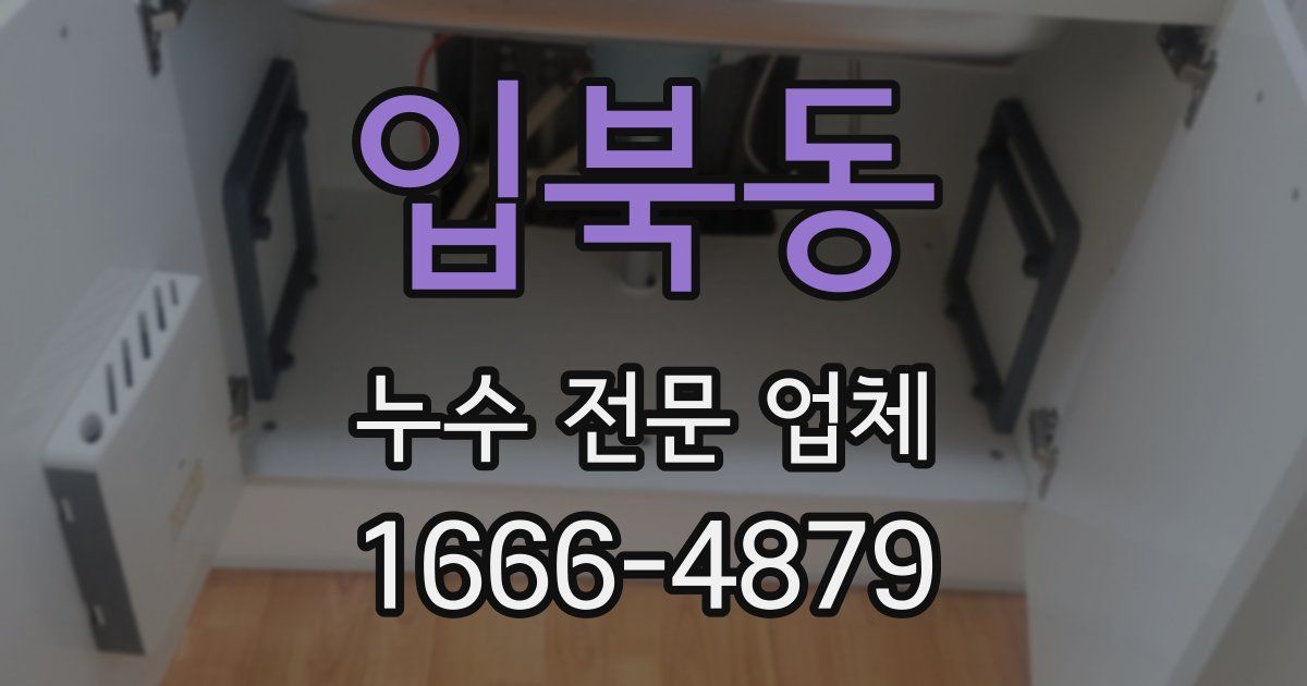 입북동 누수 전문 업체