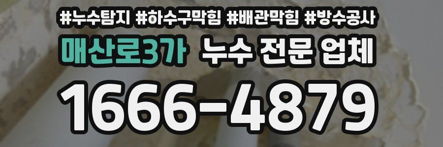 매산로3가 누수 전문 업체